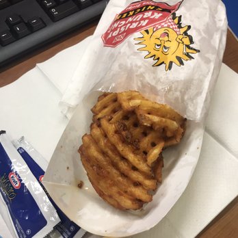 Krispy Krunchy Chicken - Waffle fries (so crunchy and delicious) - Chicken Wings Near Me - Gaithersburg, Maryland