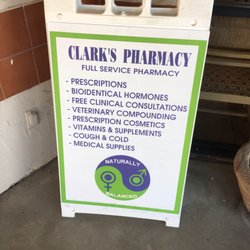 Clarks Pharmacy - Picking up a prescription.