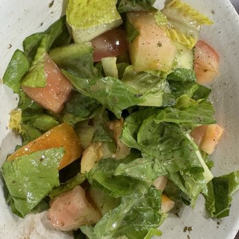 Beirut Vibes - House salad that we had already eaten half of - Middle Eastern Near Me - Livonia, Michigan Beirut Vibes - House salad that we had already eaten half of - Middle Eastern Near Me - Livonia, Michigan