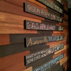 East Aurora Brewery - Partial drink menu