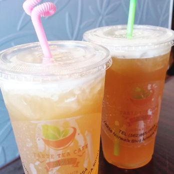 Taste Tea Cafe - Lychee Green Tea & Jasmine Milk Green Tea - Taiwanese Near Me - Artesia, California Taste Tea Cafe - Lychee Green Tea & Jasmine Milk Green Tea - Taiwanese Near Me - Artesia, California