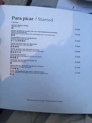 Menu photo 5 Los Manueles Granada, GR