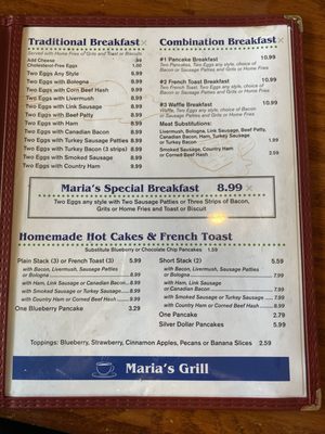 Menu photo 4 Maria's Grill Charlotte, NC