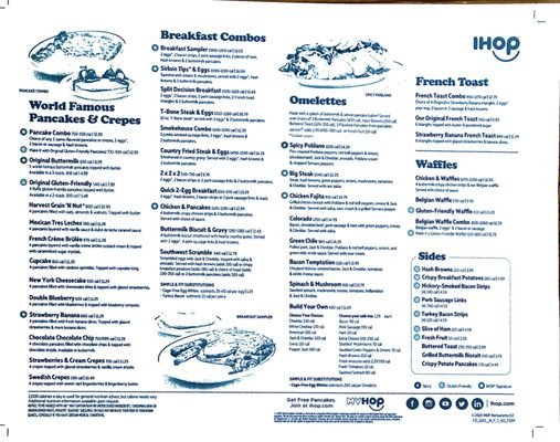 Menu photo 3 IHOP La Habra, CA