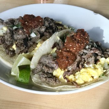 Egg - Carne asada breakfast tacos - Breakfast & Brunch Near Me - Saint Louis, Missouri