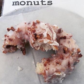 Monuts - White Chocolate Raspberry Pecan - Donuts Near Me - Durham, North Carolina