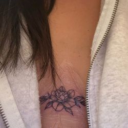 The Art House Tattoo - Sternum tattoo by Jasmine