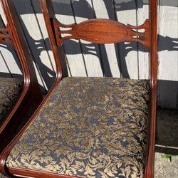 Jill’s Upholstery - Classic Dining Chair close up