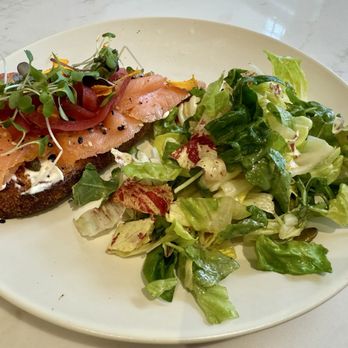 The Baker Next Door - Salmon tartine - Coffee & Tea Near Me - Redwood City, California The Baker Next Door - Salmon tartine - Coffee & Tea Near Me - Redwood City, California