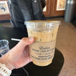 Iced vanilla latte Iced vanilla latte