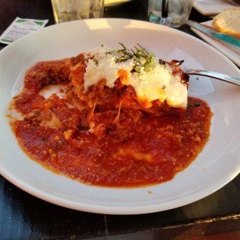 Mediterraneo - In- house made from scratch Lasagna... yummy!! ( this is half a portion!) - Italian Near Me - Alpine, California Mediterraneo - In- house made from scratch Lasagna... yummy!! ( this is half a portion!) - Italian Near Me - Alpine, California