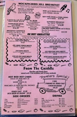 Menu photo 8 Peggy Sue's 50's Diner Yermo, CA