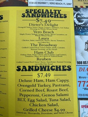 Menu photo 2 Moe's Deli Sebastian, FL