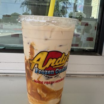 Andy's Frozen Custard - Latte (caramel) - Ice Cream & Frozen Yogurt Near Me - San Antonio, Texas Andy's Frozen Custard - Latte (caramel) - Ice Cream & Frozen Yogurt Near Me - San Antonio, Texas