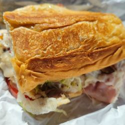 Knuckies - Austell Walmart - Mini hoagie - turkey, ham and Swiss - added roast beef (Ultimate not available as a mini so this was my workaround)