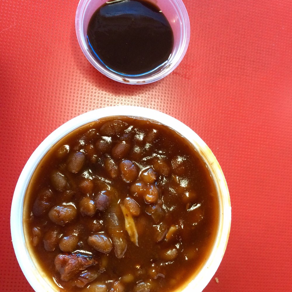 David's BBQ & Catering - Smoked BBQ beans and sweet sauce-2015 - Barbeque Near Me - Gainesville, Florida