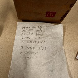 McDonald's - A USED NAPKIN IN MY FOOD BAG