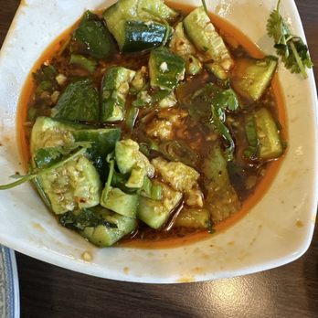 1st Dumpling N Noodle - Cucumber salad boom . Com so refreshing and beautifully served I ate most of it tho lol - Noodles Near Me - Montclair, California 1st Dumpling N Noodle - Cucumber salad boom . Com so refreshing and beautifully served I ate most of it tho lol - Noodles Near Me - Montclair, California