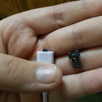 Platinum Mobile - Pic of broken charger - Mobile Phone Repair Near Me - Brooklyn, New York