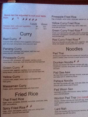 Menu photo 5 Thai Time Binghamton, NY