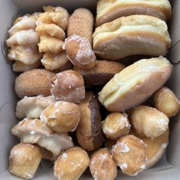 Dozen donuts and donut holes Dozen donuts and donut holes