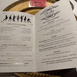 Noble Art Entertainment - Menu