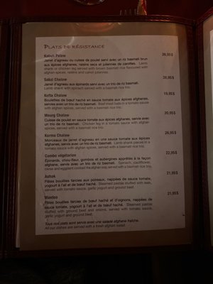 Menu photo 3 Khyber Pass Montreal, QC