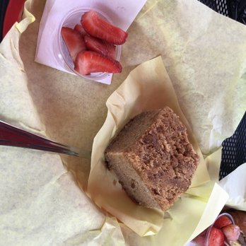 Rail Side Cafe - Free pastry with check in-- coffee cake - Coffee & Tea Near Me - San Dimas, California Rail Side Cafe - Free pastry with check in-- coffee cake - Coffee & Tea Near Me - San Dimas, California