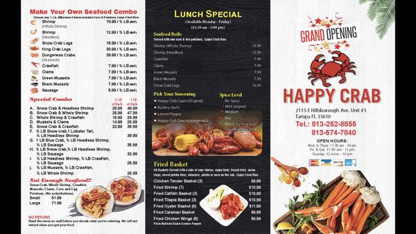 Menu photo 5 Happy Crab Tampa, FL
