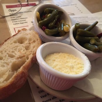 Rossitto's Ristorante - Green beans and bread - New American Near Me - Branford, Connecticut