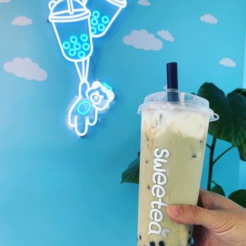 Sweetea - Matcha rose milk tea with boba - Desserts Near Me - Fair Oaks, California