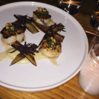 Social - Scallop dish - New American Near Me - Costa Mesa, California