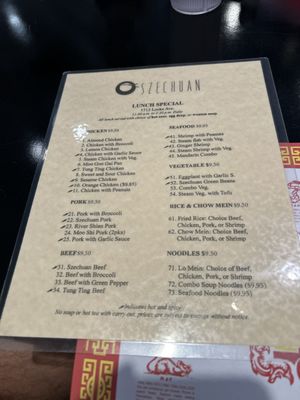 Menu photo 8 Szechuan Chinese Restaurant Fort Worth, TX Menu photo 8 Szechuan Chinese Restaurant Fort Worth, TX