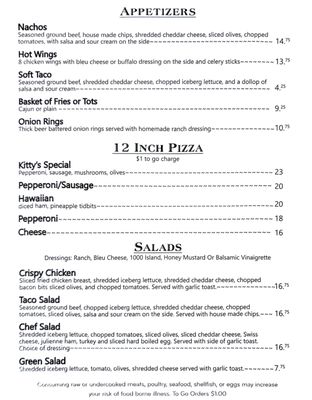 Menu photo 2 Kitty's Food And Spirits Tillamook, OR