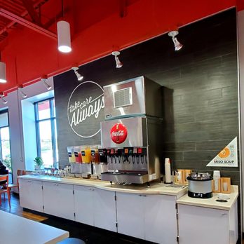 BIBIBOP Asian Grill - Condiments drinks &free miso soup - Asian Fusion Near Me - Mason, Ohio