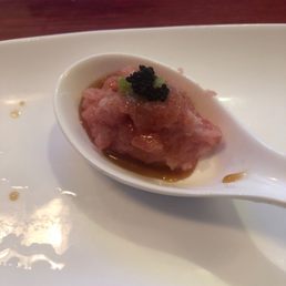 Bluefin fatty toro on the house