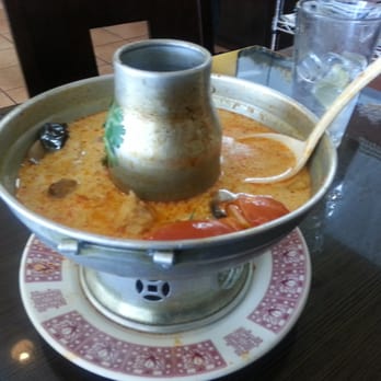 Thai Aree - Tom kar gai... ( spicy chicken soup with coconut milk, cilantro, mushroom, chicken and tomato - Thai Near Me - Whittier, California Thai Aree - Tom kar gai... ( spicy chicken soup with coconut milk, cilantro, mushroom, chicken and tomato - Thai Near Me - Whittier, California