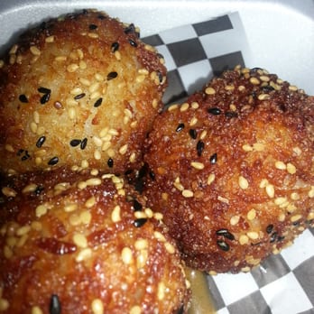 Bom Bom Grill - KooKoo Balls (chicken).   Delicious!!! - Asian Fusion Near Me - Bellflower, California