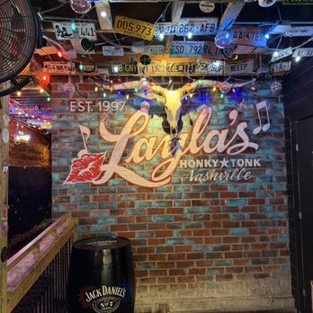 Layla's Honky Tonk - Awesome wall inside Layla's - Bars Near Me - Nashville, Tennessee Layla's Honky Tonk - Awesome wall inside Layla's - Bars Near Me - Nashville, Tennessee