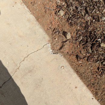 S & H Tree Service - damage to driveway from stump grinder......found later. - Tree Services Near Me - Ramona, California S & H Tree Service - damage to driveway from stump grinder......found later. - Tree Services Near Me - Ramona, California