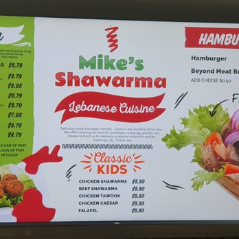 Mike's Shawarma - menus and prices - Lebanese Near Me - Newmarket, Ontario