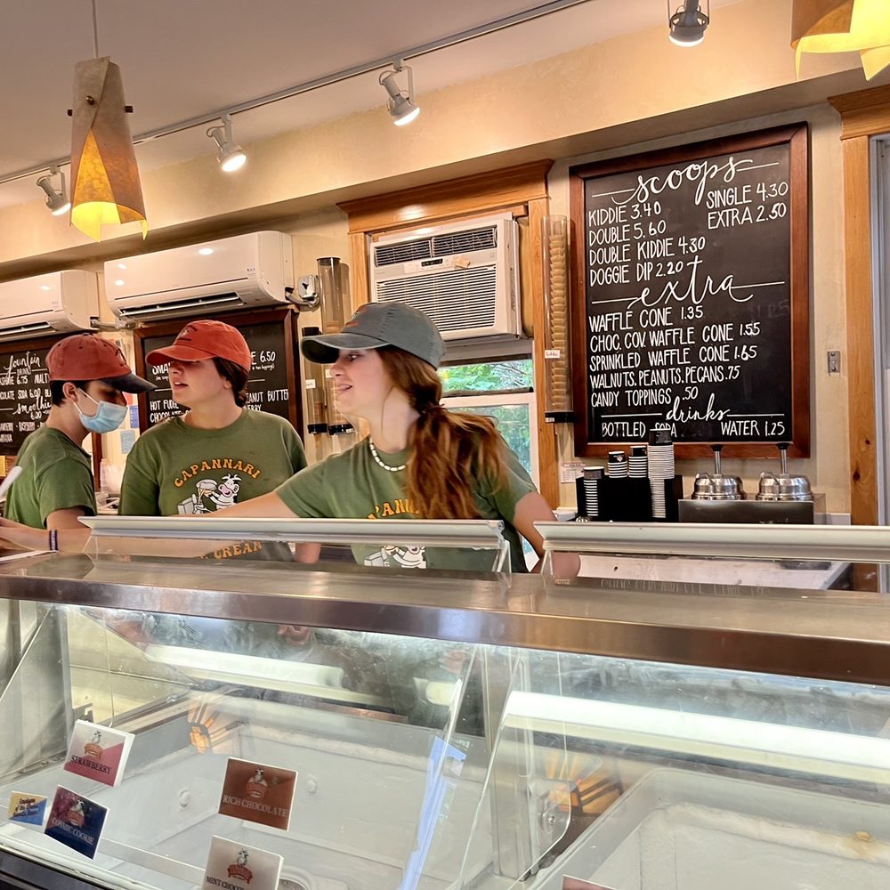 Cap’s Ice Cream - Service with a smile! Great crew. - Ice Cream & Frozen Yogurt Near Me - Mount Prospect, Illinois