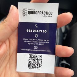 Masaje Quiropráctico by Edgar Ibarra - Business card
