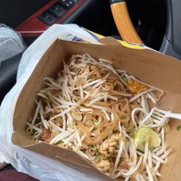 Pad Thai. Chicken Bangkok style extra sprouts Pad Thai. Chicken Bangkok style extra sprouts