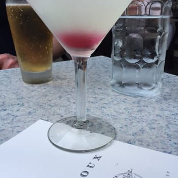 ROUX - Aviation cocktail. Beefeaters, maraschino, creme-de-violette and lemon. - Cocktail Bars Near Me - Rochester, New York ROUX - Aviation cocktail. Beefeaters, maraschino, creme-de-violette and lemon. - Cocktail Bars Near Me - Rochester, New York