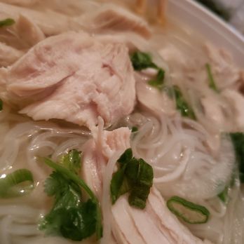 Pho 999 Reseda - Chicken pho with added basil, white roots (of some kind), jalapeños & lime. - Vietnamese Near Me - Reseda, California Pho 999 Reseda - Chicken pho with added basil, white roots (of some kind), jalapeños & lime. - Vietnamese Near Me - Reseda, California