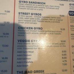 Menu Menu