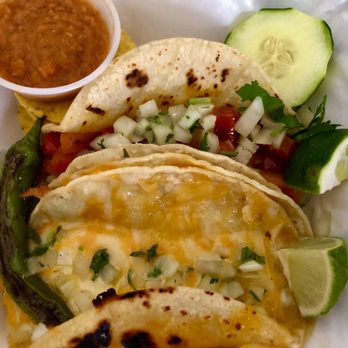 Munchi Taqueria - Tacos- Double queso and veggie - Tacos Near Me - Rockville, Maryland