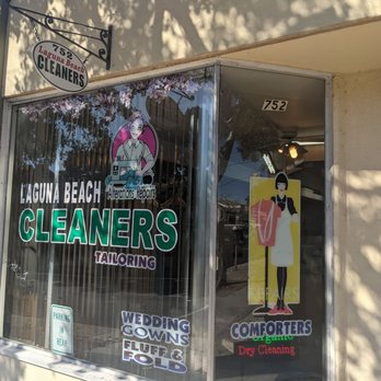 Laguna Beach Cleaners - A store window front with the business name. - Dry Cleaning Near Me - Laguna Beach, California Laguna Beach Cleaners - A store window front with the business name. - Dry Cleaning Near Me - Laguna Beach, California