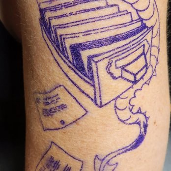 Eternal Tattoos - The purple line stencil - Tattoo Near Me - Livonia, Michigan